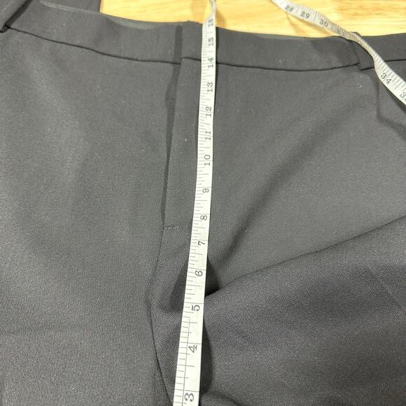 Vince NWT Black Straight Leg Wool Blend Trousers Plus Size 24 Flat Front Pockets - Picture 11 of 12